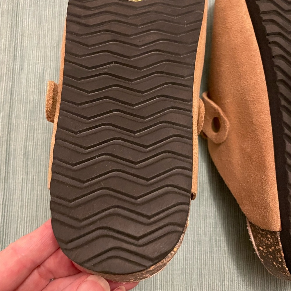NWOT Quince Tan Suede Mules - Picture 10 of 11